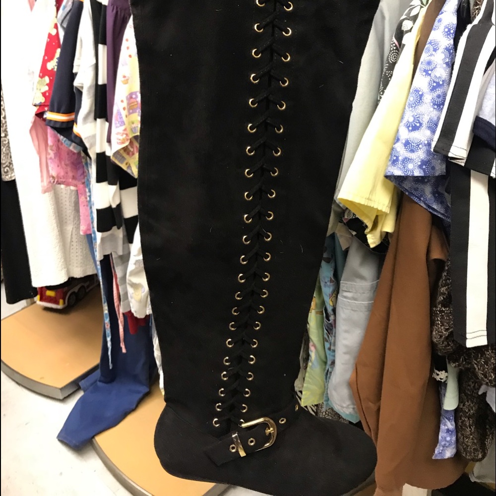 Knee high shade boots